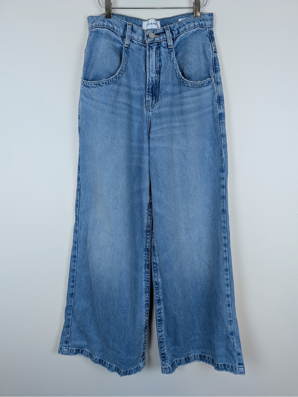 FRAME The Skater High-Rise Wide-Leg Jeans NWT - Picture 2 of 12